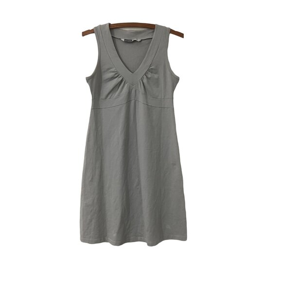 Athleta Womens Gray Sleeveless Outdoor Vneck Dress Size Small - Picture 1 of 4